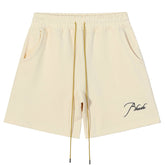 RHUDE Summer embroidery vintage drawstring Shorts