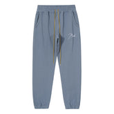 RHUDE embroidered slogan logo sweatpants