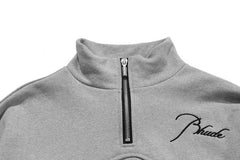RHUDE embroidered slogan logo sweatshirts