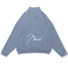 RHUDE embroidered slogan logo sweatshirts