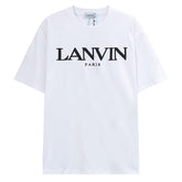 LANVIN Letter Embroidery T-Shirt