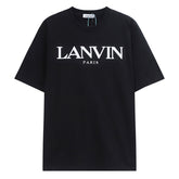 LANVIN Letter Embroidery T-Shirt