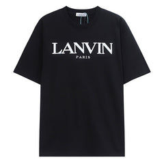 LANVIN Letter Embroidery T-Shirt
