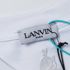 LANVIN Letter Embroidery T-Shirt