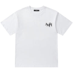 AMIRI Crystal Embellished Champagne Logo T-Shirts