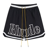 RHUDE Court logo-print woven Shorts