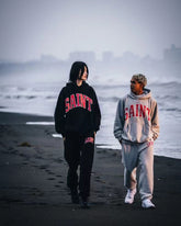 Saint Michael Logo-Print Cotton-Blend Jersey Hoodie