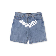 Sp5der OG Logo Denim Short