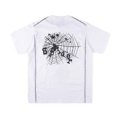 Sp5der Contrast Stitch Slub Tee
