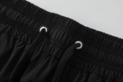 AMIRI Pool Cue Straight-Leg Mid-Length Logo-Print Swim Shorts