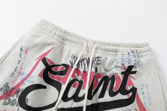 SAINT MICHAEL X Takashi Murakami Graff Sweatshort