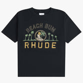 RHUDE Men's Black 'beach Bum' T-Shirt