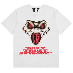Vlone DON'T TRUST ANYBODY snake head print T-shirts