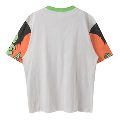 SAINT MICHAEL Graphic-Print Cotton T-Shirt