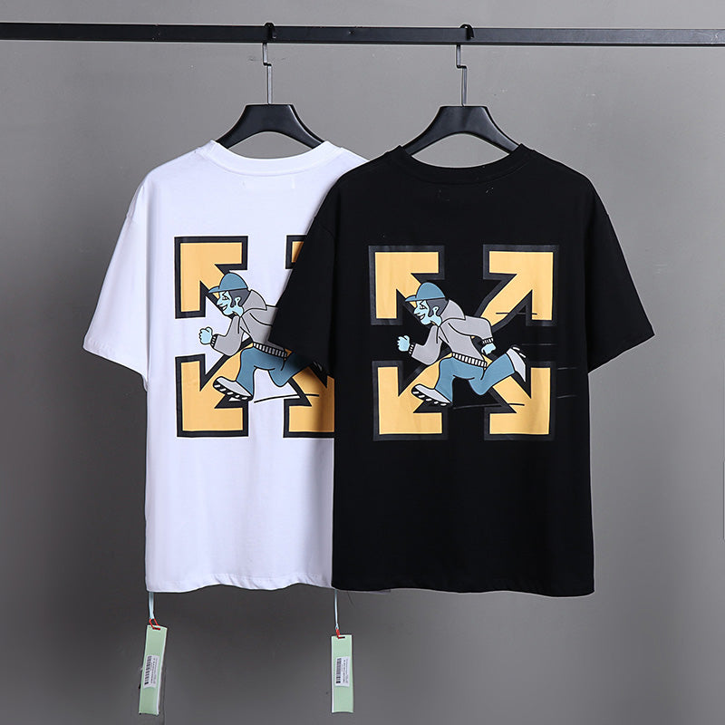 OFF-WHITE Cartoon co-signed pattern arrow T-Shirts