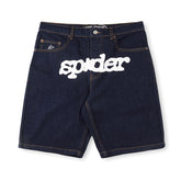 Sp5der OG Logo Denim Short
