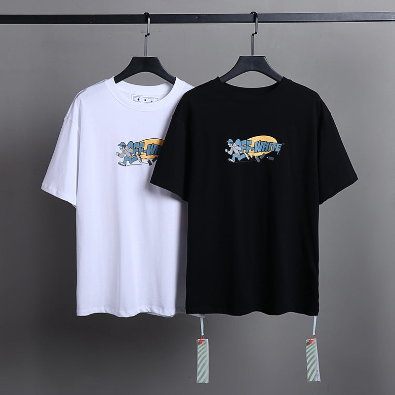 OFF-WHITE Cartoon co-signed pattern arrow T-Shirts
