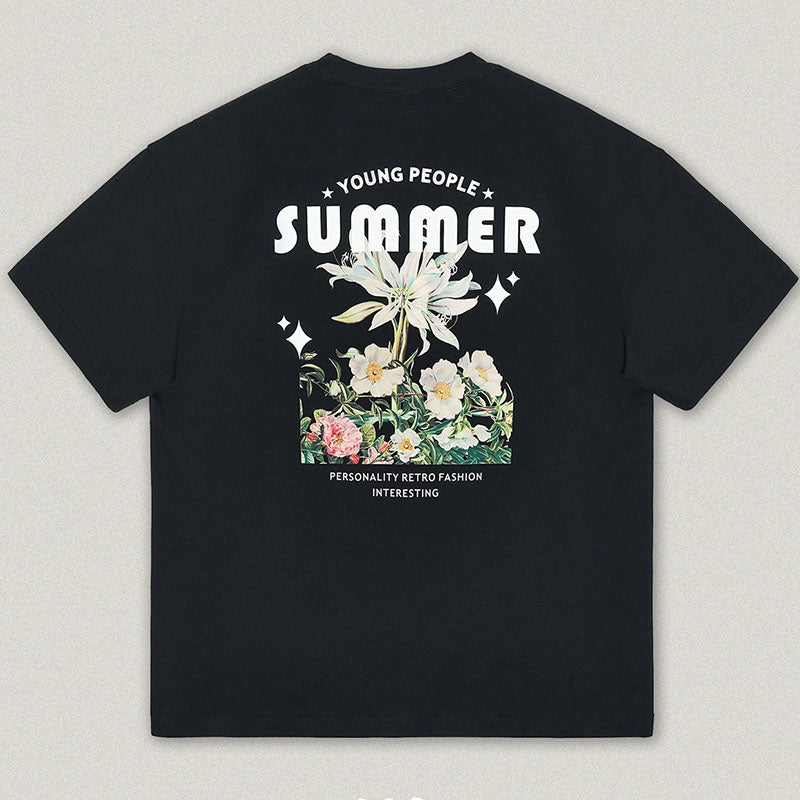 RS Flower digital direct printing T-Shirts