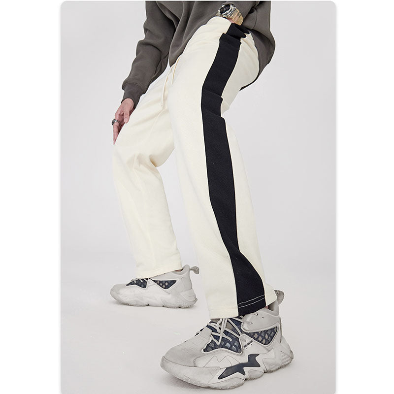 RS Contrasting color European and American street sweatpants