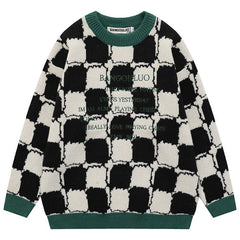 EVE Checkerboard grid Sweaters