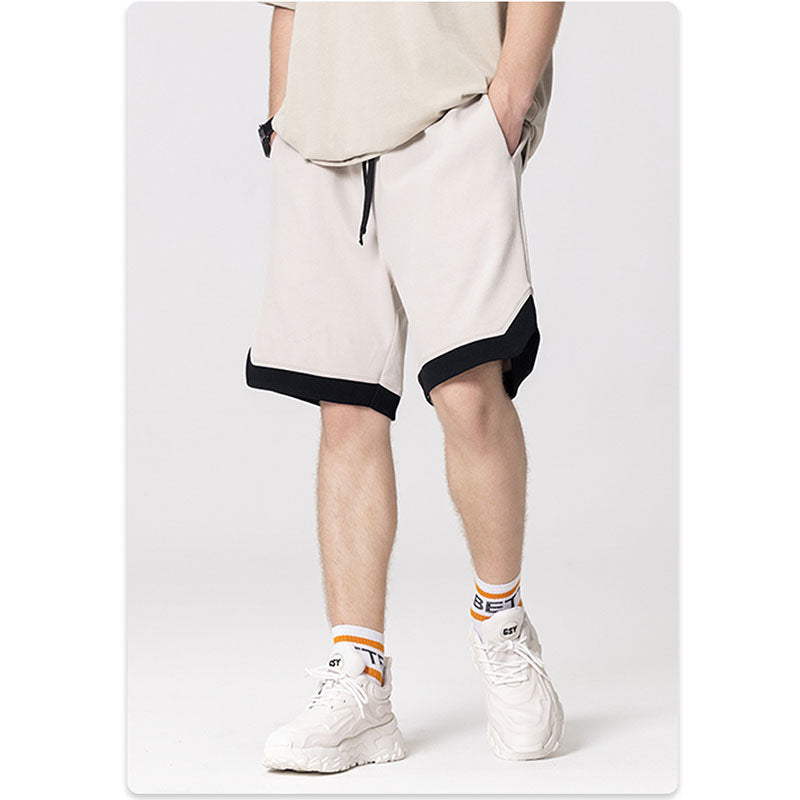 RS Paneled woven color-block shorts