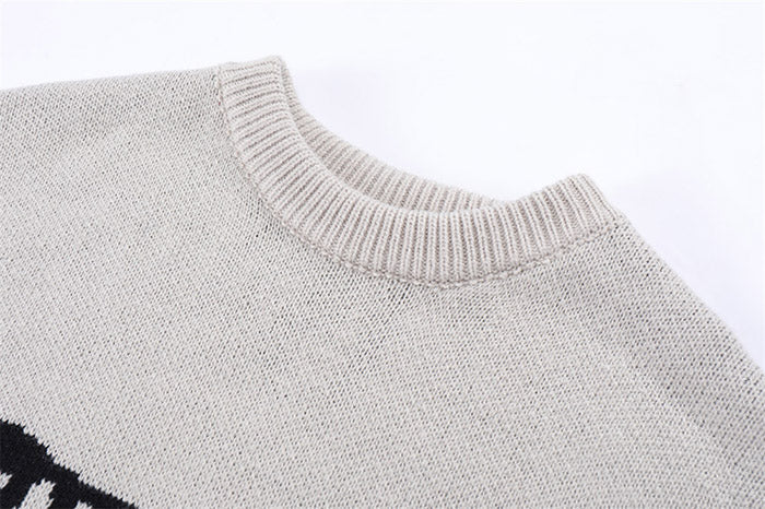 EVE Street fashion brand loose knitted Sweater