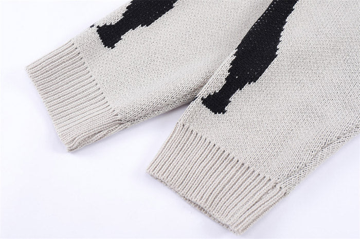 EVE Street fashion brand loose knitted Sweater