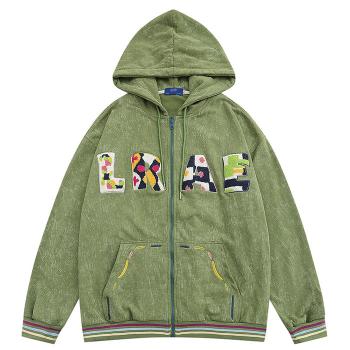 TIFO Flocked Embroidered Letters Hoodie