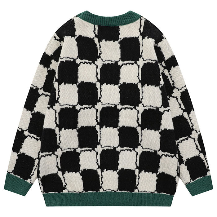 EVE Checkerboard grid Sweaters