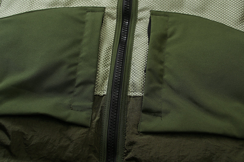 STONE ISLAND Multi-element patchwork down jacket