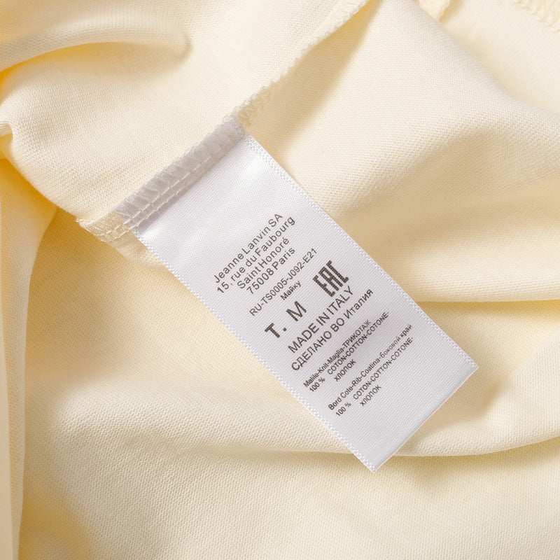 LANVIN Loving heart T-Shirt Apricot