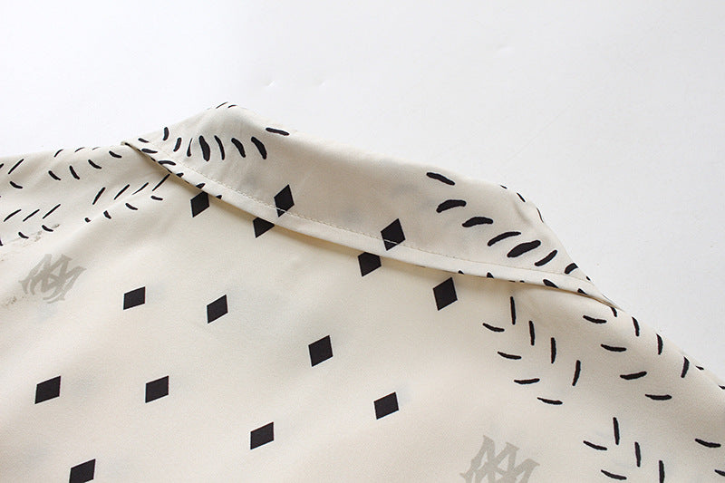 AMIRl Perforated Leather Shirt