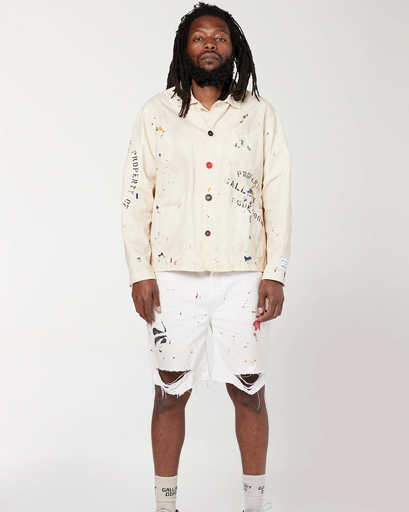 GALLERY DEPT. Flea Carpenter distressed-effect shorts