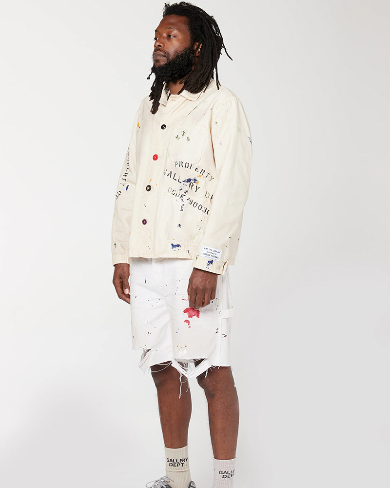 GALLERY DEPT. Flea Carpenter distressed-effect shorts