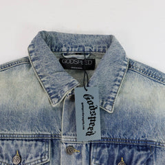Godspeed  Embroidered Letter Denim Jacket