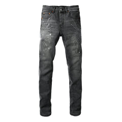 Purple Brand Crystal Diamond Jeans #9123