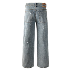 Purple Brand Crystal Diamond Jeans #9133