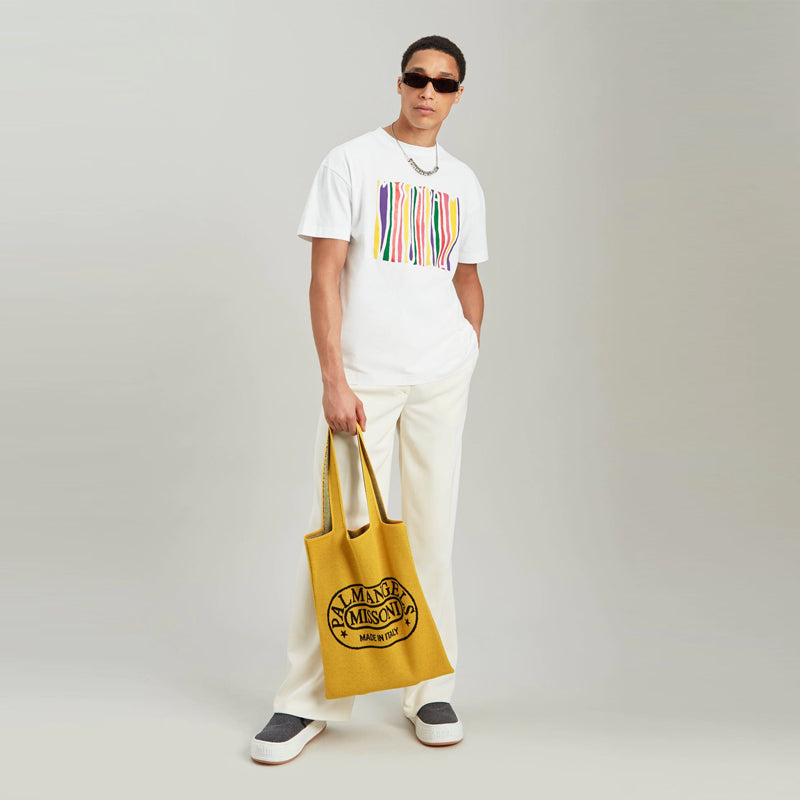 Palm Angel Melted Logo Heat Press Short Sleeve T-Shirt