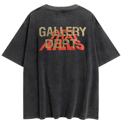 Gallery Dept bronzing letter logo T-Shirts