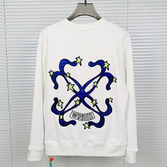 OFF WHITE alien pattern arrow Sweatshirts