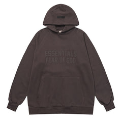 Fear Of God flocked lettering hoodies