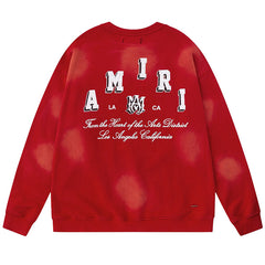 AMIRI Logo-Print Distressed Cotton-Jersey Sweatshirts
