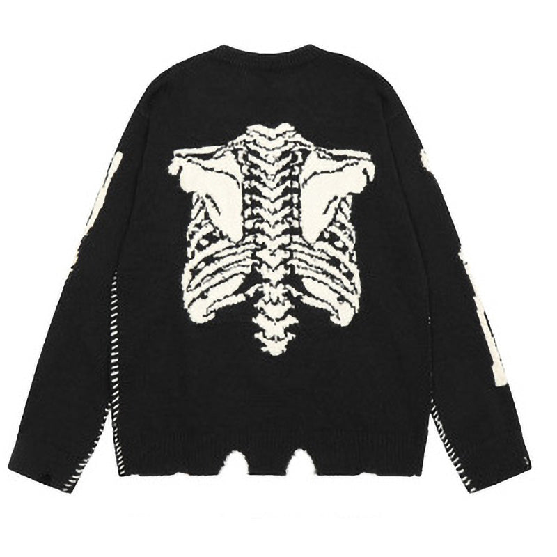 SAINT MICHAELSkull Bones Skeleton Sweaters