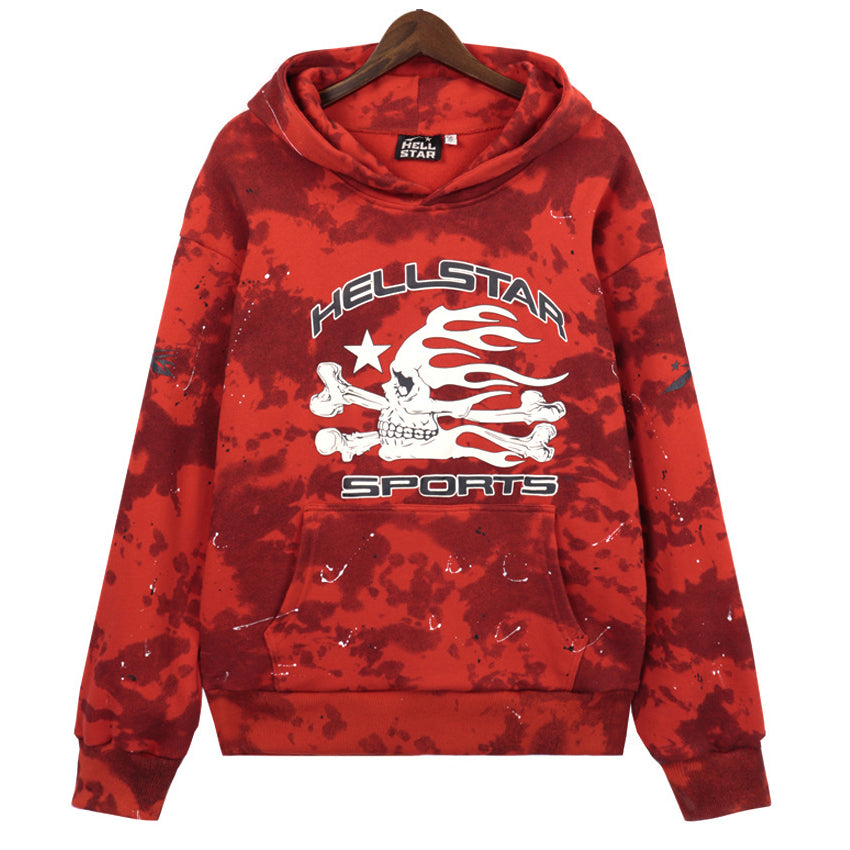 Hellstar Sports Tie-Dye Skull Hoodie