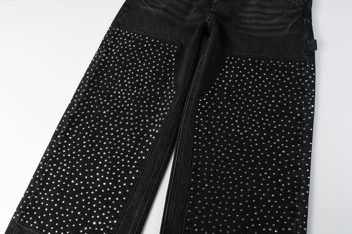 Purple Brand Crystal Diamond Jeans #PU104