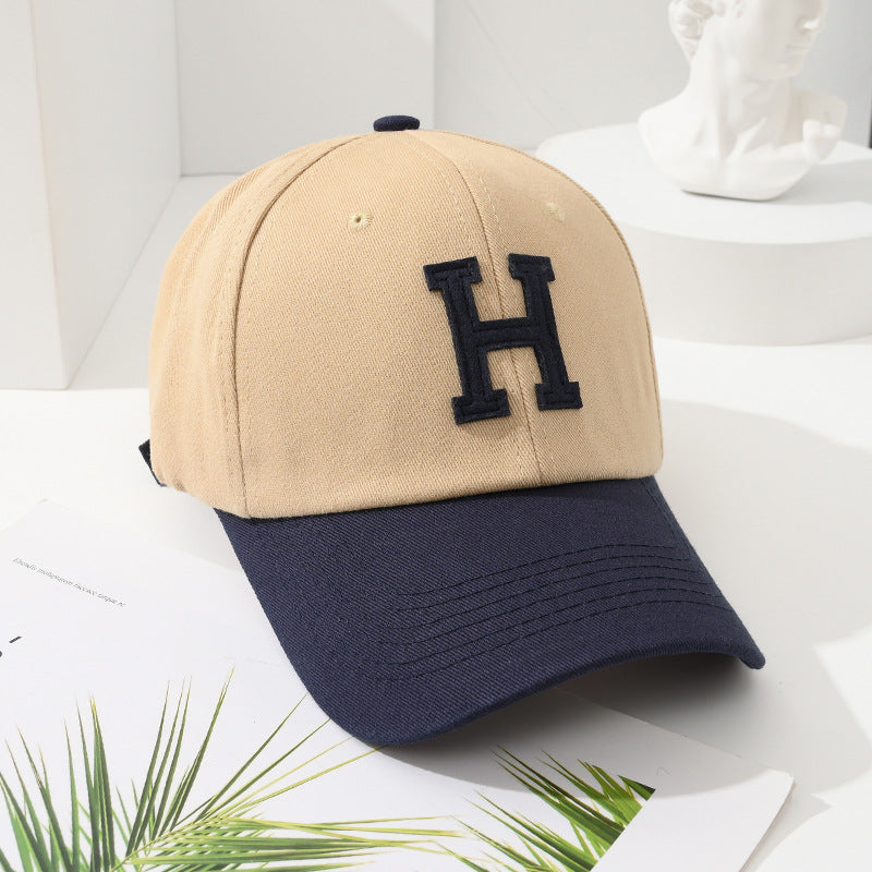 Embroidered letter H Hard Top Cap