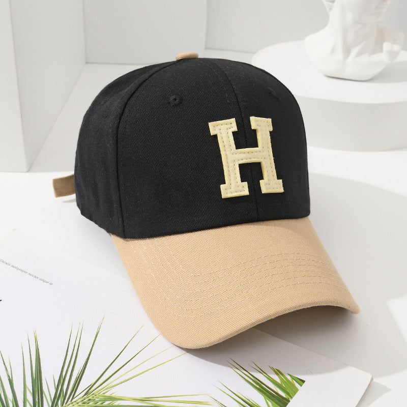 Embroidered letter H Hard Top Cap